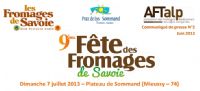 9ème fête des fromages de Savoie. Le dimanche 7 juillet 2013 à Mieussy. Haute-Savoie. 